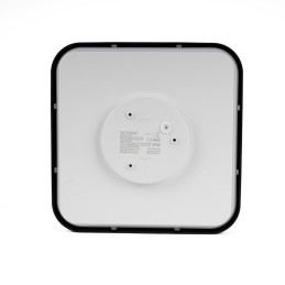 Plafon V-TAC 18W LED kwadrat 30x30cm natynkowy pilot czujnik ruchu IP44 czarny VT-8618S 4000K 1830lm