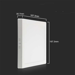 Panel LED V-TAC natynkowy premium downlight 12W kwadrat 170x170 VT-60012 4000K 1200lm