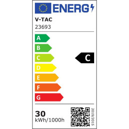 Projektor LED V-TAC 30W czarny 160Lm/W VT-44031 6500K 4800lm 5 lat gwarancji