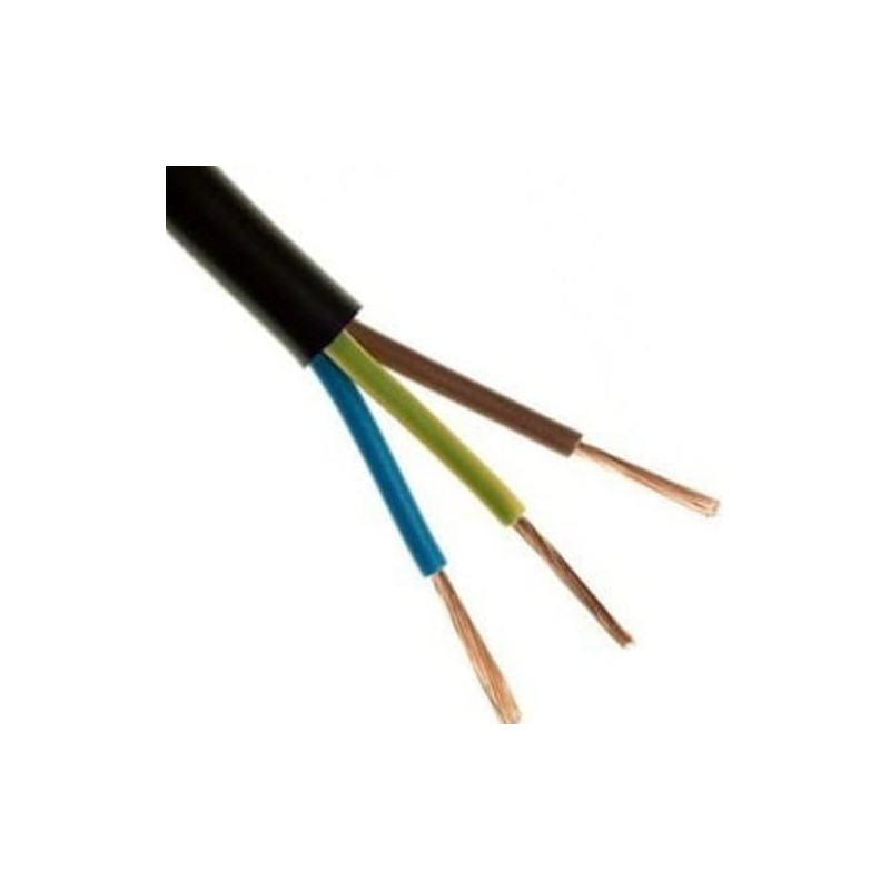 Przewód instalacyjny OMY 3x1 czarny 300/300V