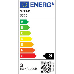 Oprawa schodowa 3W LED V-TAC biała czujnik ruchu 230V VT-8035 4000K 100lm