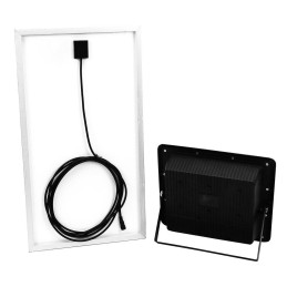 Projektor LED solarny V-TAC 40W czarny IP65 pilot timer VT-200W 4000K 3100lm