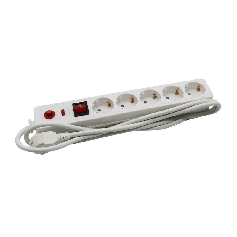 Listwa przeciwprzepięciowa V-TAC 5 gniazd 1,4m VT-1135-2