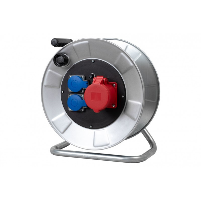 Rozgałęźnik na bębnie metalowym BORDO-320 32A 5p, 2x230V IP44
