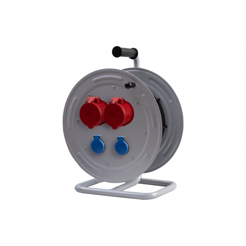 Rozgałęźnik na bębnie metalowym MAKARA-370 2x16A 5p, 2x230V IP44