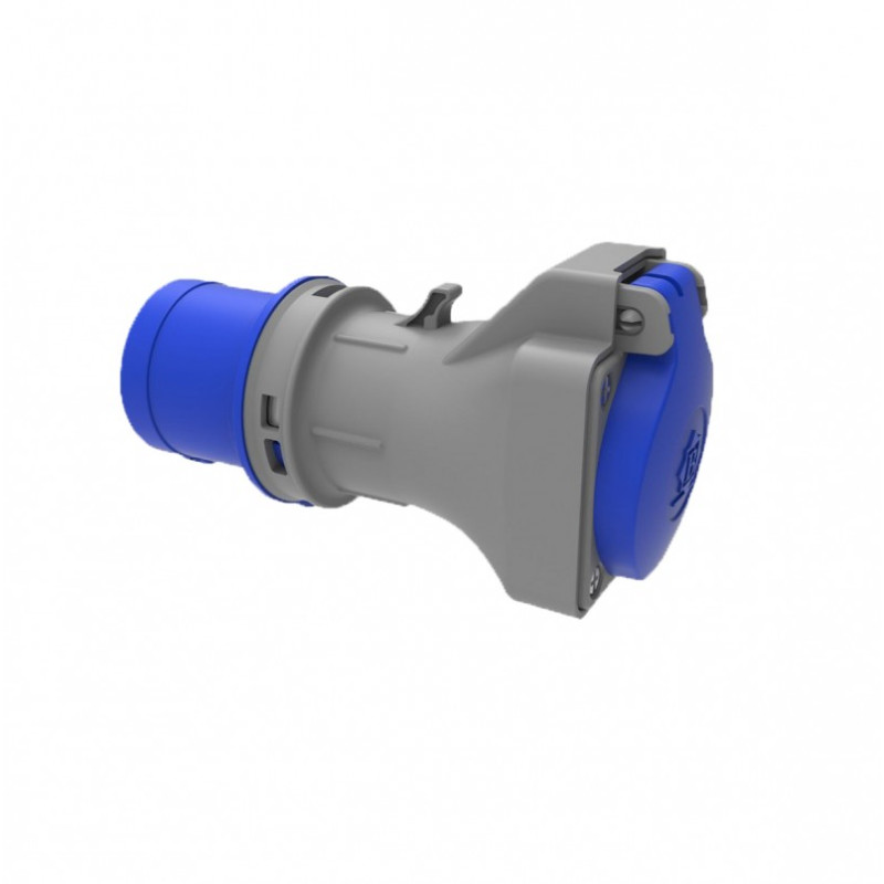 Adapter kempingowy BS wtyk 16A 3p przemysłowy, gniazdo tablicowe 230V IP44