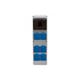 Rozdzielnica ULISSE 6M MAXI - gniazda 6x230V /6 modułów/ IP44