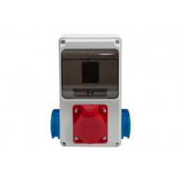 Rozdzielnica ULISSE 6M MINI - gniazda 16A 5p, 2x230V /6 modułów/ IP44