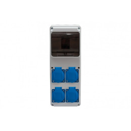 Rozdzielnica ULISSE 6M MIDI - gniazda 4x230V /6 modułów/ IP44