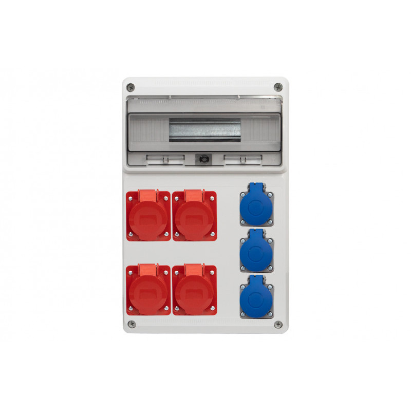 Rozdzielnica LEGATO 16M - gniazda 2x16A 5p, 2x32A 5p, 3x230V /16 modułów/ IP44