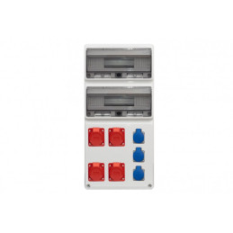 Rozdzielnica LEGATO 32M - gniazda 3x16A 5p, 32A 5p, 3x230V /32 moduły/ IP44
