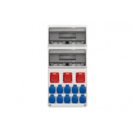 Rozdzielnica LEGATO 32M - gniazda 3x16A 5p, 10x230V /32 moduły/ IP44