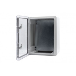 Szafa z tworzywa 300x400x220 mm IP65 drzwi przeźroczyste