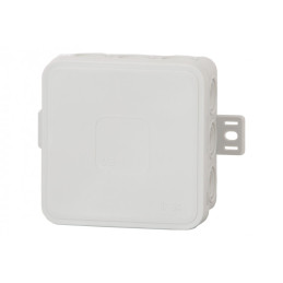Puszka hermetyczna V5, termoplast 75x75x41 IP54, szara - klik, 12 osłabień