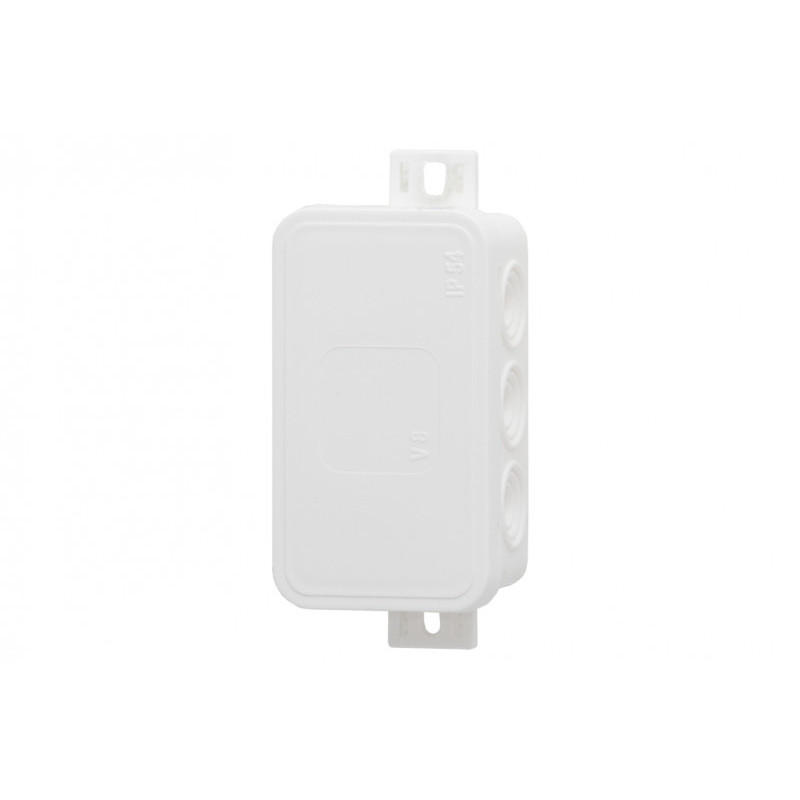 Puszka hermetyczna V8, termoplast 80x45x41 IP54, biała - klik, 8 osłabień