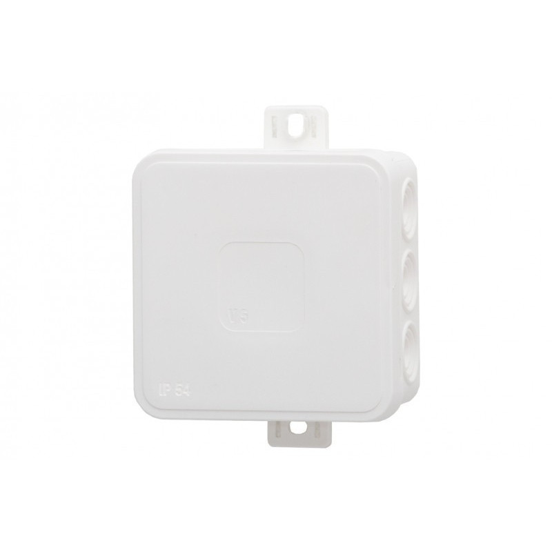 Puszka hermetyczna V6, termoplast 85x85x41 IP54, biała - klik, 12 osłabień
