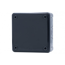 Puszka hermetyczna H55-M 98x98x42 IP55 12-wylotowa czarna