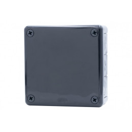 Puszka hermetyczna H55-L 118x118x46 IP55 12-wylotowa czarna