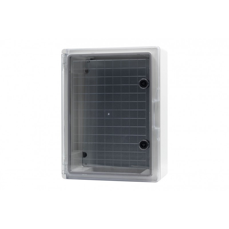 Szafa z tworzywa 300x400x195 mm IP65 drzwi przeźroczyste