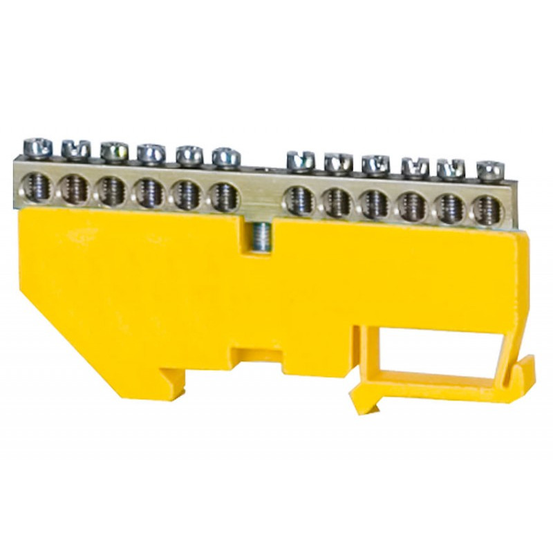 Listwa ochronna 12-modułowa 12x16mm2 wysoka podstawa - żółta