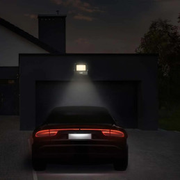 Projektor LED V-TAC 10W SAMSUNG CHIP czujnik ruchu czarny Z mufą VT-118S 3000K 735lm 5 lat gwarancji