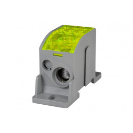 Blok LKN 160A (1x70/1x16 - 6x16) Al/Cu- żółty