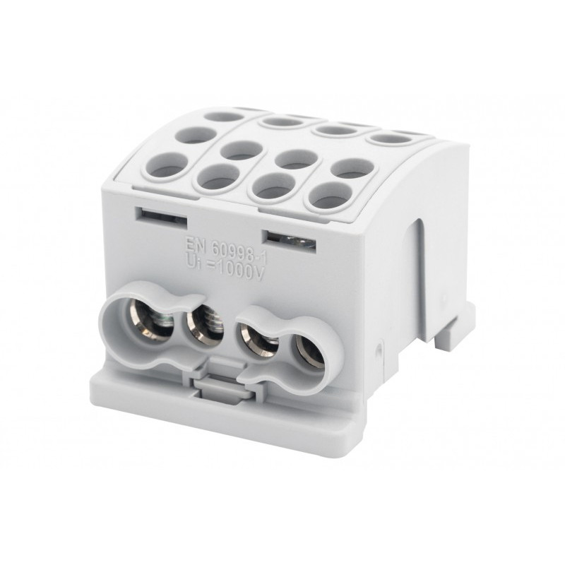 Zacisk HLK 125A-4 (1x35,3x25 / 1x35,3x25) Al/Cu - szary