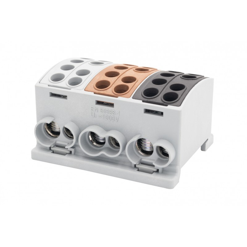 Zacisk HLK 3x100A-2 (1x25,1x16 / 1x25,1x16) /3L/ Al/Cu