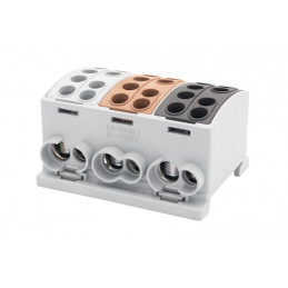 Zacisk HLK 3x125A-2 (1x35,1x25 / 1x35,1x25) /3L/ Al/Cu