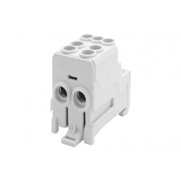 Blok rozdzielczy DBR 100A (2x25 / 6x10) Al/Cu - szary