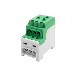 Blok rozdzielczy DBR 200A (1x70,1x35 / 6x16) Al/Cu - zielony