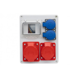 Rozdzielnica R-240 4M - gniazda 16A 5p, 32A 5p, 2x230V /4 moduły/ IP44