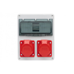 Rozdzielnica R-240 8M - gniazda 2x32A 5p /8 modułów/ IP44