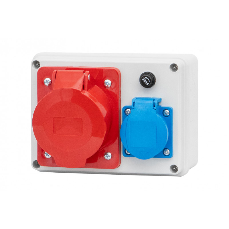 Rozdzielnica R-150 - gniazda 32A 5p, 230V z bezpiecznikiem IP44