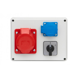 Rozdzielnica R-190 - gniazda 32A 5p, 230V, 0/1(25A) IP44