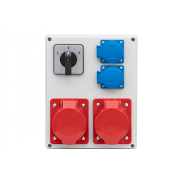 Rozdzielnica R-240 - gniazda 2x32A 5p, 2x230V, L/P(32A) IP44