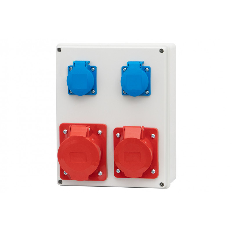 Rozdzielnica R-240 - gniazda 16A 5p, 32A 5p, 2x230V IP44