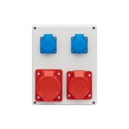 Rozdzielnica R-240 - gniazda 2x32A 5p, 2x230V IP44