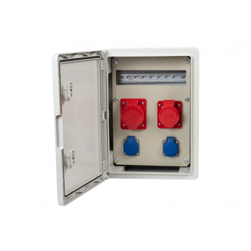 Rozdzielnica budowlana RB-300 12M - gniazda 2x32A 5p, 2x230V, /12 modułów/
