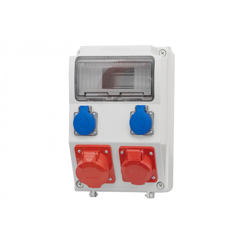 Rozdzielnica CAJA 9M - gniazda 16A 5p, 32A 5p, 2x230V /9 modułów/ IP44