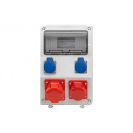 Rozdzielnica CAJA 9M - gniazda 16A 5p, 32A 5p, 2x230V /9 modułów/ IP44