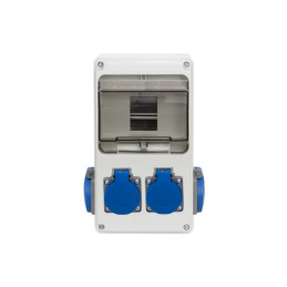 Rozdzielnica LAGO 6M - gniazda 4x230V /6 modułów/ IP44