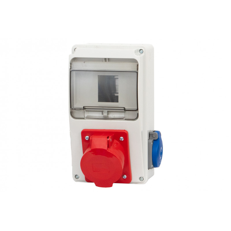 Rozdzielnica LAGO 6M - gniazda 16A 5p, 230V /6 modułów/ IP44