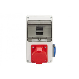 Rozdzielnica LAGO 6M - gniazda 32A 5p, 230V /6 modułów/ IP44