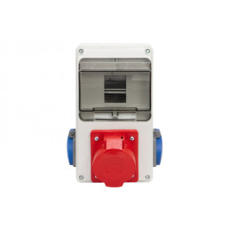 Rozdzielnica LAGO 6M - gniazda 32A 5p, 2x230V /6 modułów/ IP44