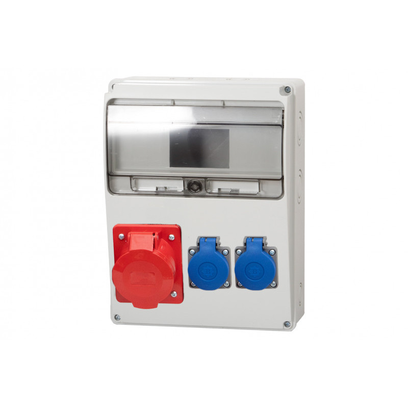 Rozdzielnica LAGO 11M - gniazda 16A 5p, 2x230V /11 modułów/ IP44