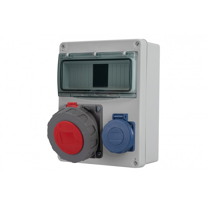 Rozdzielnica R-240 8M - gniazda 32A 5p, 230V /8 modułów/ IP65