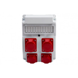 Rozdzielnica CAJA 11M - gniazda 2x16A 5p, 2x32A 5p /11 modułów/ IP44