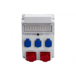 Rozdzielnica CAJA 11M - gniazda 16A 5p, 32A 5p, 3x230V /11 modułów/ IP44