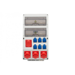 Rozdzielnica CAJA 26M - gniazda 4x32/5, 6x230V /26 modułów/ IP44